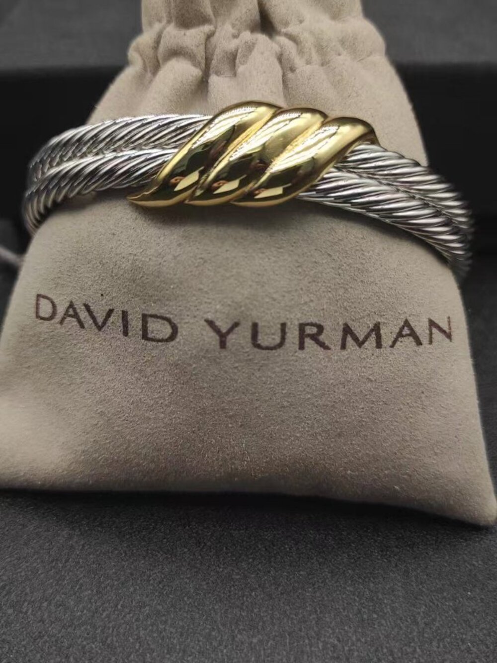 David Yurman 10mm Three-Row Cable Bracelet - Picture 2 of 6